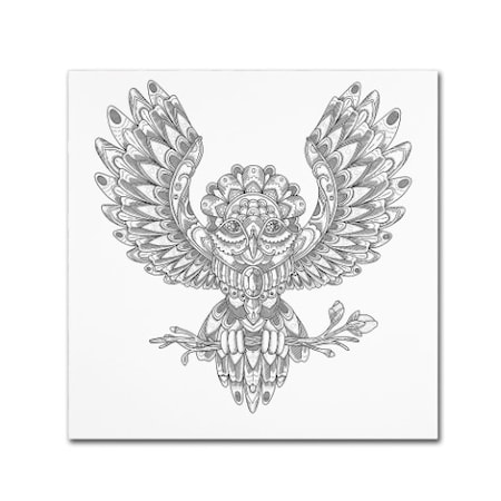 Filippo Cardu 'Jewel Owl' Canvas Art,24x24